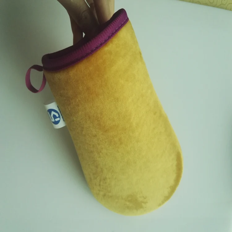 Hot Sale Lotion Applicator Microfiber Velvet Custom Body Tanning Mitt  