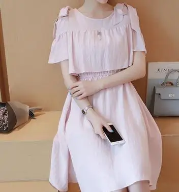 2016 Summer High Quality Maternity Clothes Nursing Dress Fashion Cotton Linen Breastfeeding Dress for Pregnant women