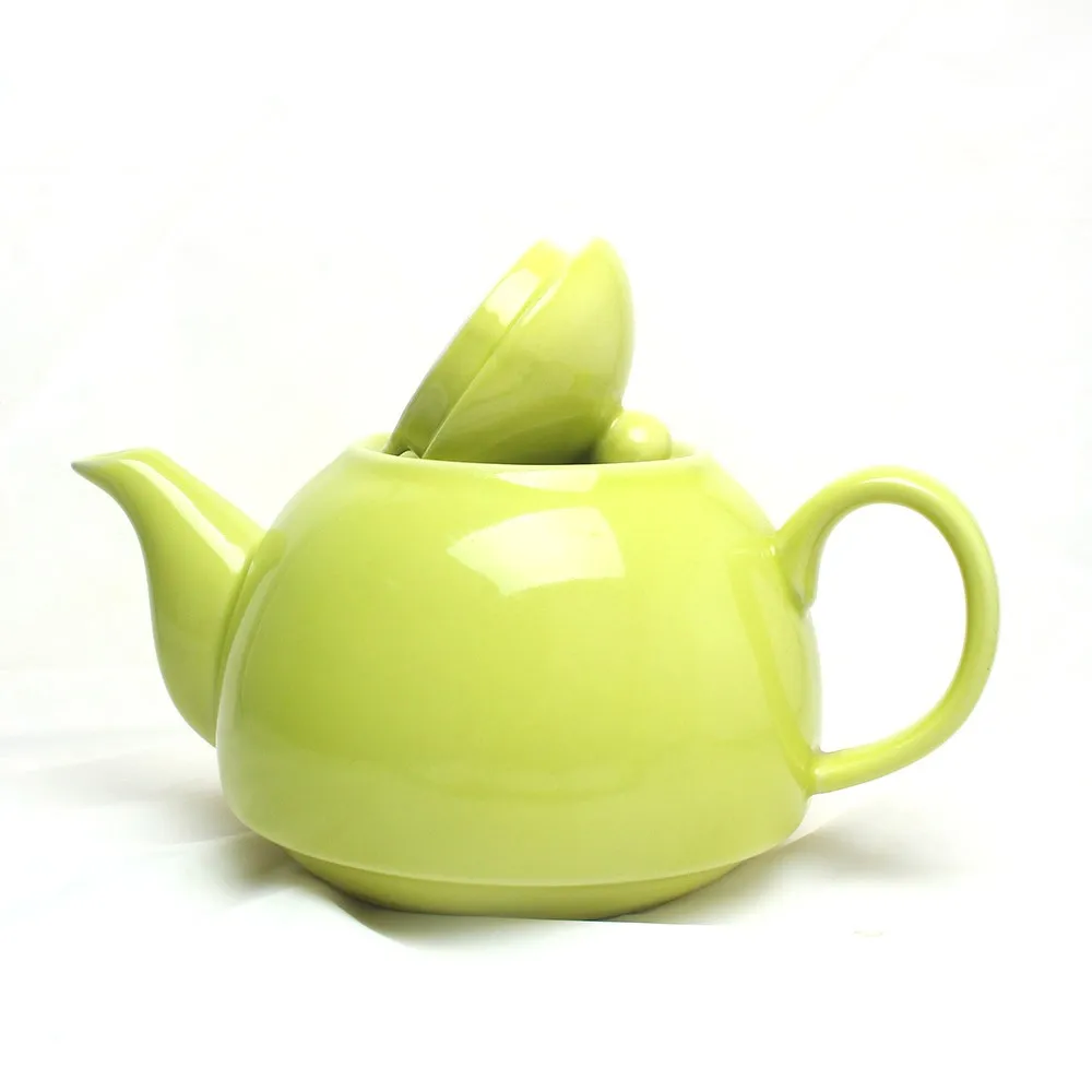 Wholesale Green Modern Mini Glazed Ceramic Teapot Bulk Buy Ceramic