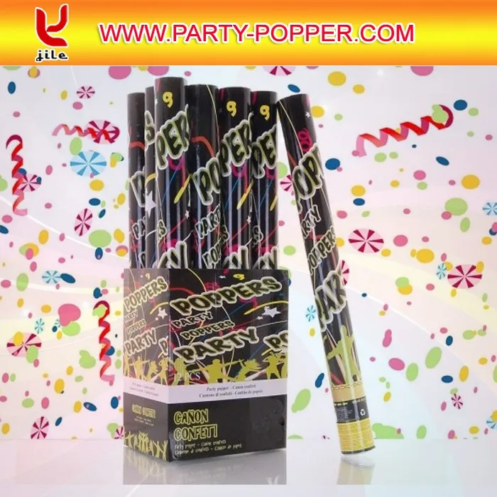 8/" NO FIREWORKS Lot Of 24 pc Party Poppers Confetti Shooter Cannon Streamer