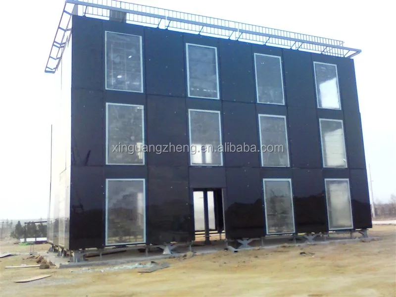 low cost prefabricated steel structure frame hotel building house