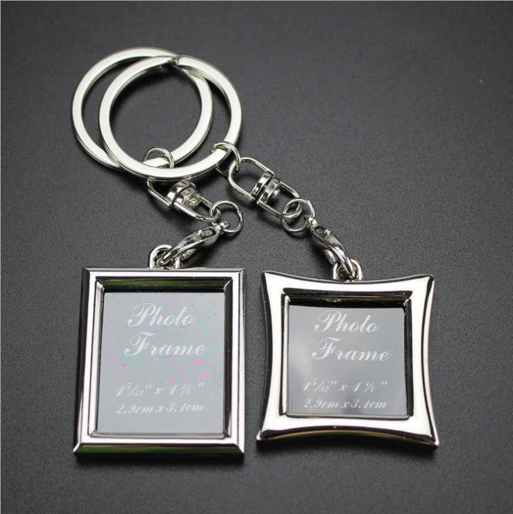Reusable Alloy Custom Picture Photo Frame Keyring / Key Holder /keychain Buy Custom Photo