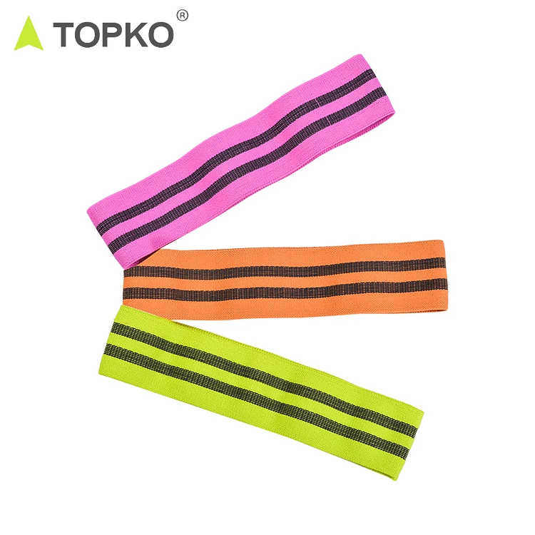 

TOPKO Wholesale low price 2019 top selling tube band home gym training hip resistance bands set, Customized