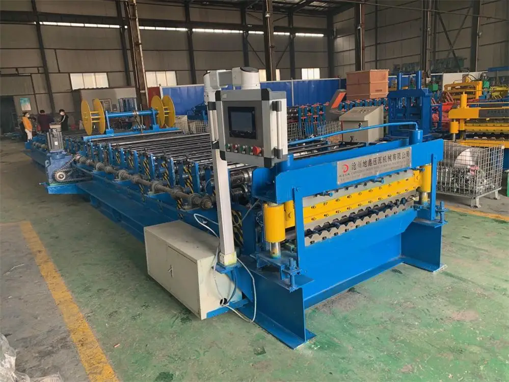 Double Layer Roof Automatic Tile Roll Making Forming Machine for Trapezoidal Type