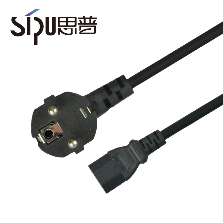 
SIPU high quality pvc cable wholesale eu euro 220v computer power cord 