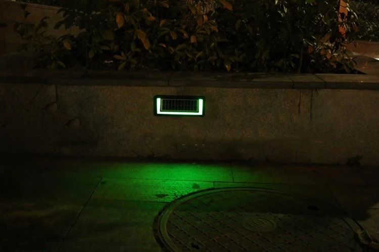 High Lumen Solar Power Aluminum 20W Outdoor Recessed Wall Foot Step Light Solar LED Stair Light