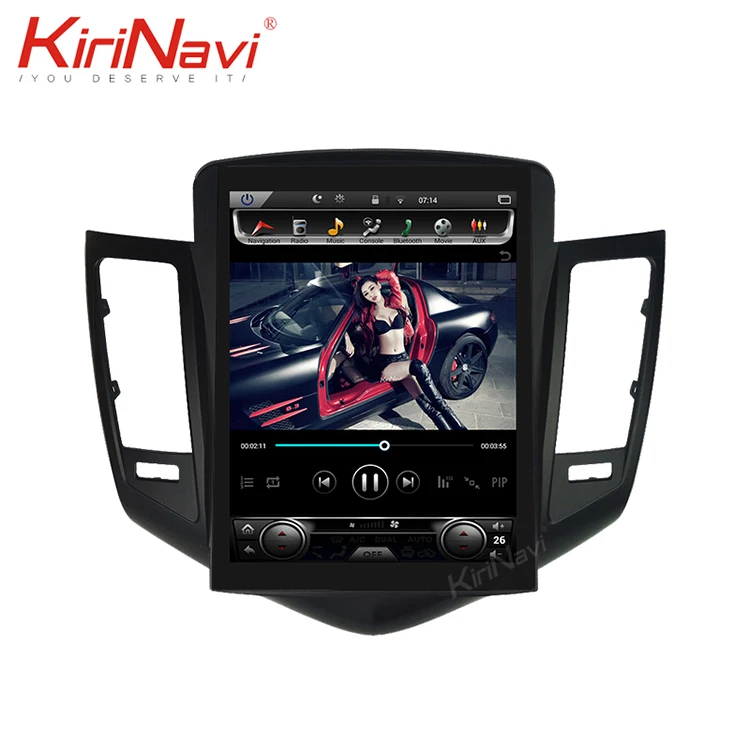 

KiriNavi Vertical screen android 7.1 10.4'' car multimedia system for chevrolet cruze 2009-2014 with 2 din car dvd player