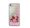 HAISSKY ready stock phone case for 2018 Santa Claus Christmas Liquid Phone Case Dynamic liquid Glitter Phone Cover For Iphone 8P