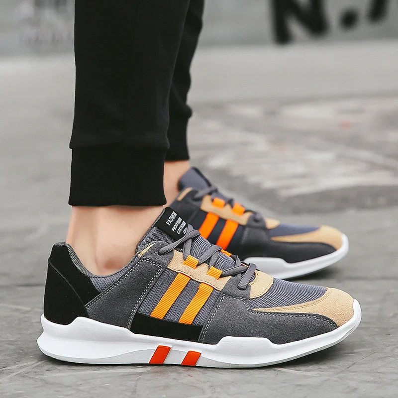 

New Design Breathable Men's Sports Shoes Knitted Fashion Sneakers Factory, Red,black,blue or customized