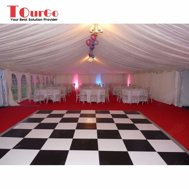 Tourgo Wedding Decoration Portable Vinyl Dance Floor Mat With