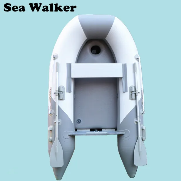 

Seawalker High Quality 2.3M Inflatable Fishing Boat PVC Material Raft With Air Deck Floor Rowing Boat With CE Certification, Incanus