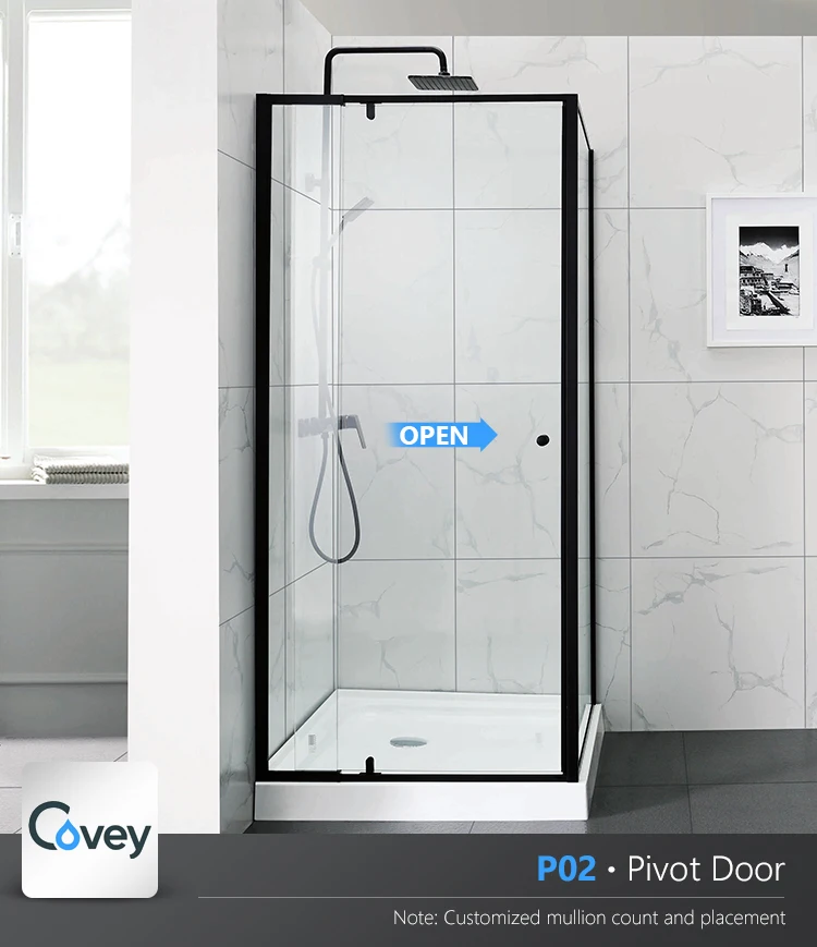 Bathroom Glass Doors For Shower Framed 3 Panels Consecutive Sliding