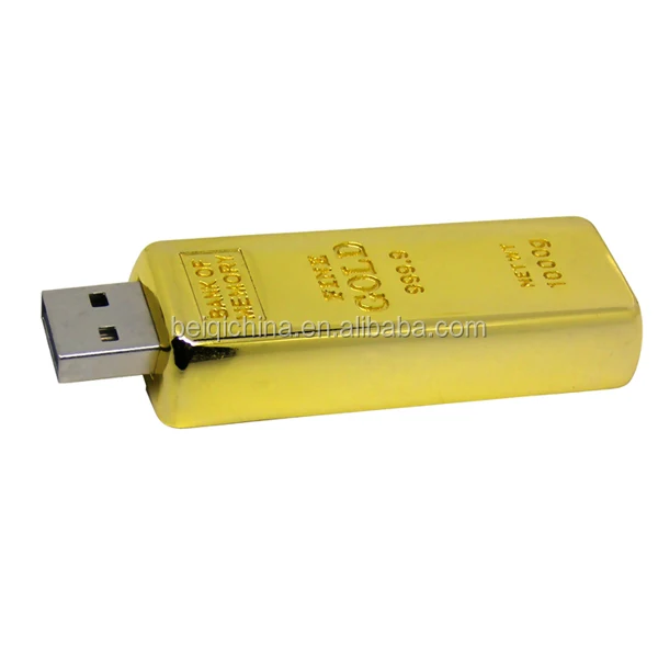 Gold bar USB flash drive stick USB memory stick