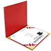 2018 Factory Custom Graduation Diploma Cover Leather Certificate Folder Holder