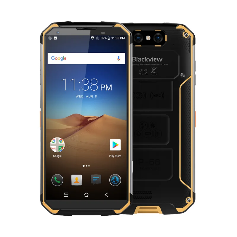 

Hot Original 5.7 Inch Rugged Smartphone Unlocked Android smart Mobile Phone Waterproof IP68 Blackview BV9500