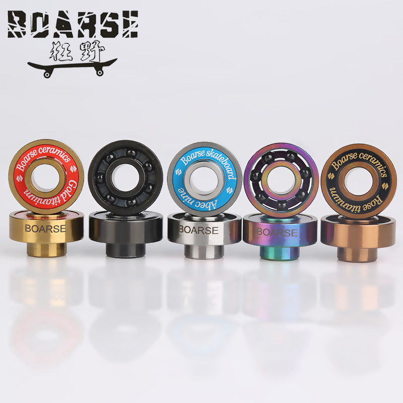 Black Titanium 608/627 Deep Groove Ball Bearing Skateboard Ceramic
