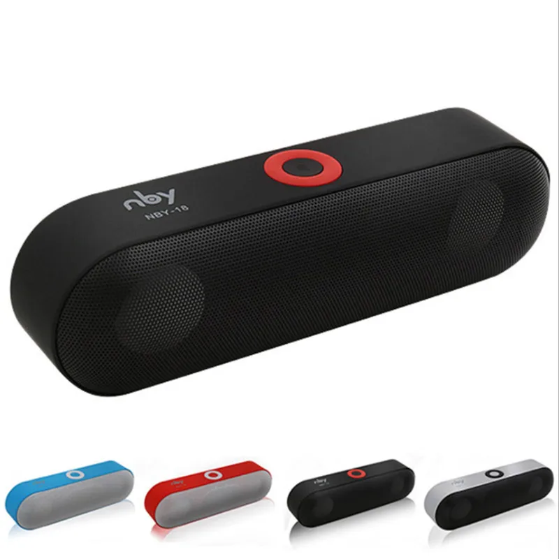 

New NBY-18 Mini Blue tooth Speaker Portable Wireless Speaker Sound System 3D Stereo Music Surround Support Blue tooth