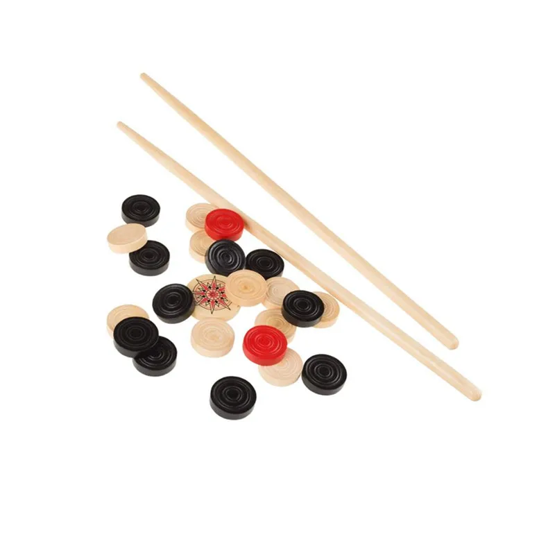 Carrom Board Game Pieces Coins Striker 8mm Large Full Adult Size SCX WT639 