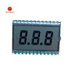 Pin type 1.3 inch 3 digit tn lcd small size seven segment meter display