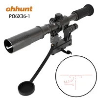 

Ohhunt Hunting Tactical POS 6X36-1 Red Illuminated SVD Sniper Scope Wth AK SVD SKS Mount