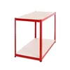 Heavy Duty 2 Tier Adjustable Strong Sturdy Red Workbench Shelving Unit Shelves Racking