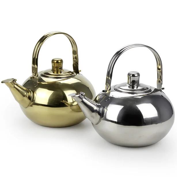 Stainless Steel Gold Color Tea Kettle /tea Pot/turkish Pots With Filter
