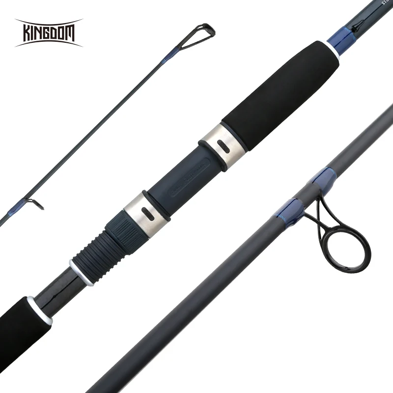 

KINGDOM Sea Bass 2 Sections Wholesale Carbon Fiber Bass Rod Spinning Pole Medium Power Bait Spinning Rod Portable Fishing Pole