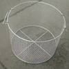 Rectangle hanging metal mesh wire basket with moved handle