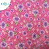 Fashion design flower printed pattern synthetic leather glitter leather