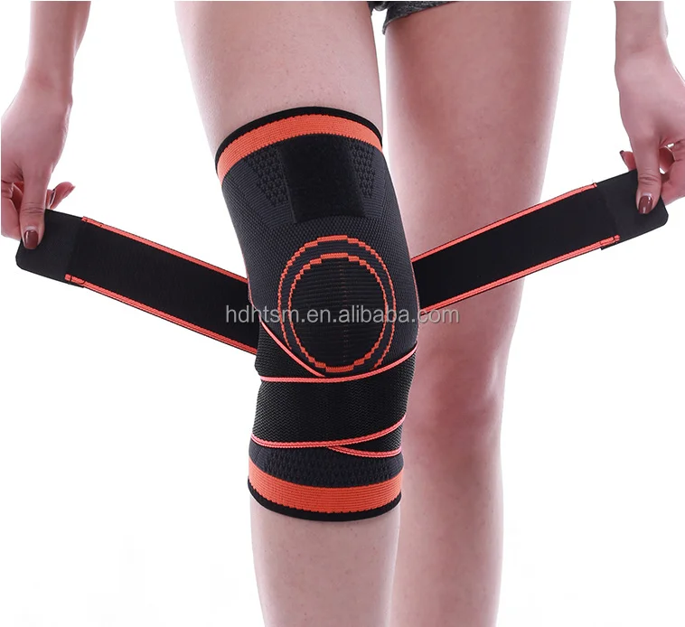 

Cheap Breathable sports spandex knee joint protector knitted knee support