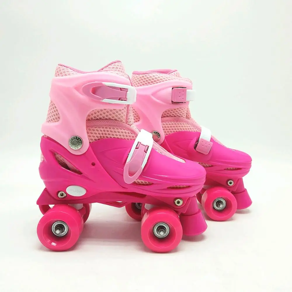 
2018 new design bounce inline skate patines set adjustable patines quad roller skate 