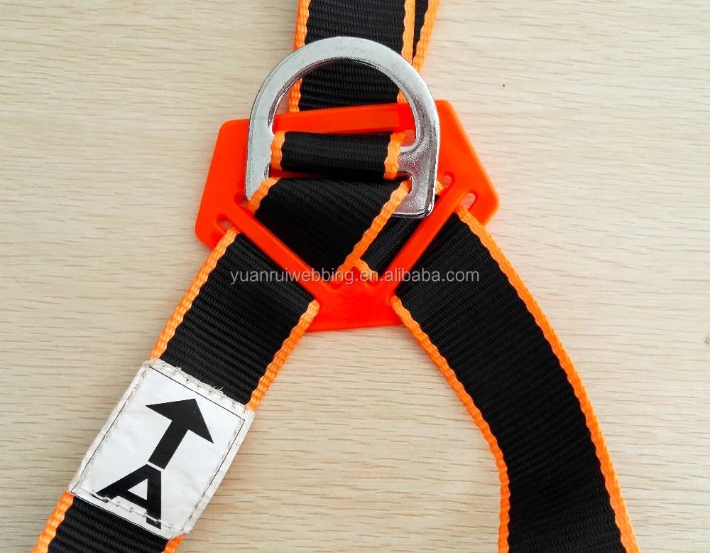 
100% polyester 6 point fall arrest dorsal d-ring safety harness safety belt 