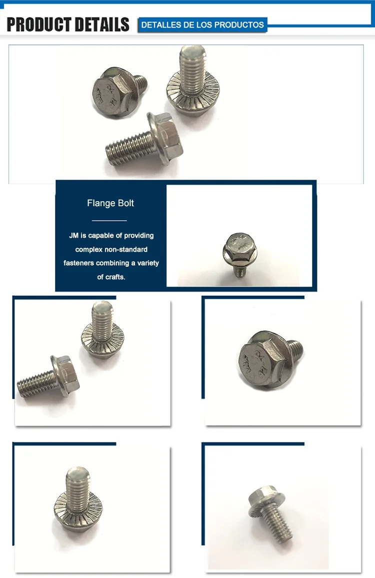 M19 M13 Stainless Hex Flange Bolt For Oem Factory Price Buy M19