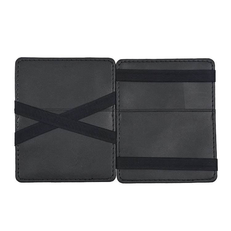 

Pu Leather Slim Credit Card Holder Ultra Thin Magic Wallet For Men, Brown,black,green,gray,blue,orange or customized