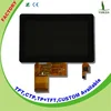 Flexible transparent lcd display transflective 4.3&quot; tft capacitive touch module