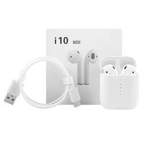 i10 TWS Wireless Bluetooth Earphones Charging Box