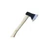Double Afety Axe With Wooden Handle