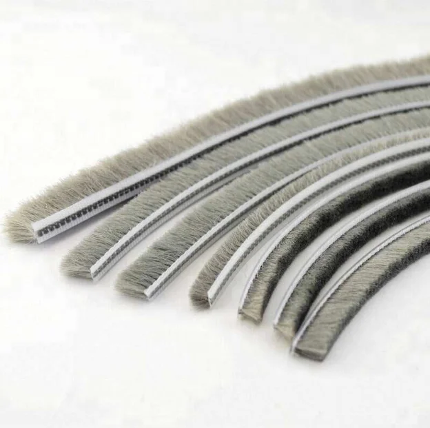 

High Quality 3M Door Window Soundproof Woven Pile Weather Sealing Strip Self-adhesive Brush Waterproof Seal Strip