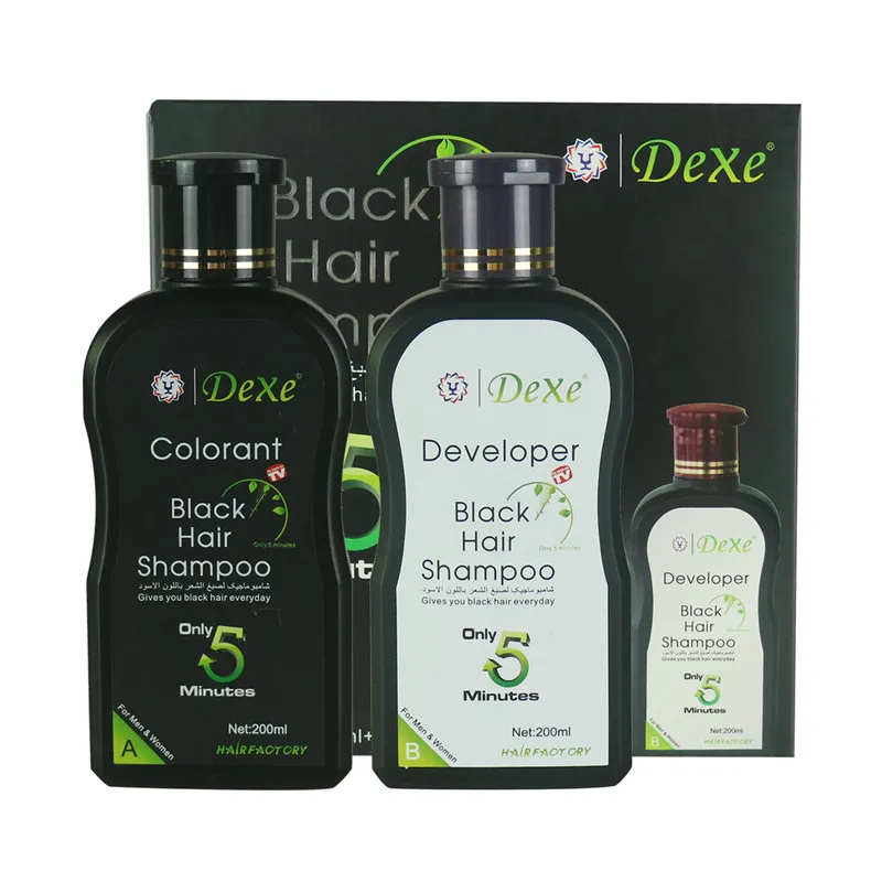 

Magic 5 minutes natural black hair dye shampoo for white/gray hair, Black, other 8colors available