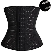 

Mesh waist trainer belt with skeletons belly fat burner belt for women