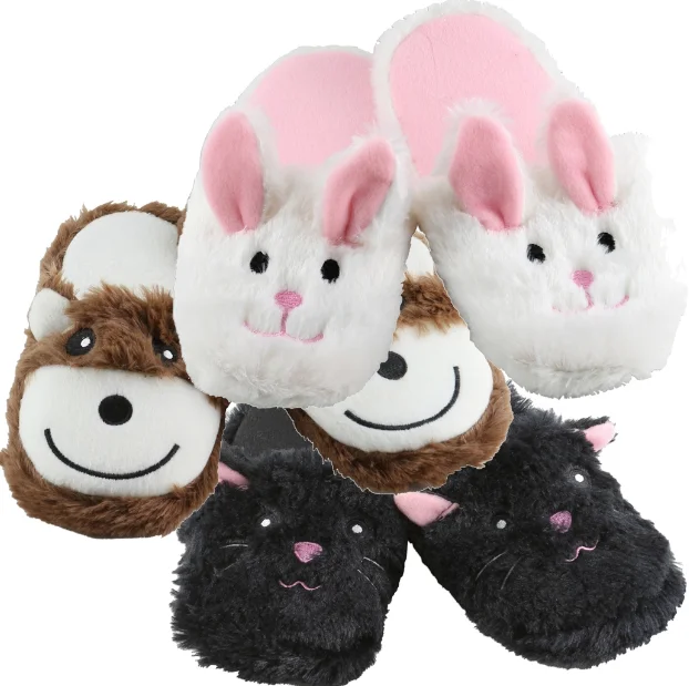 custom plush slippers
