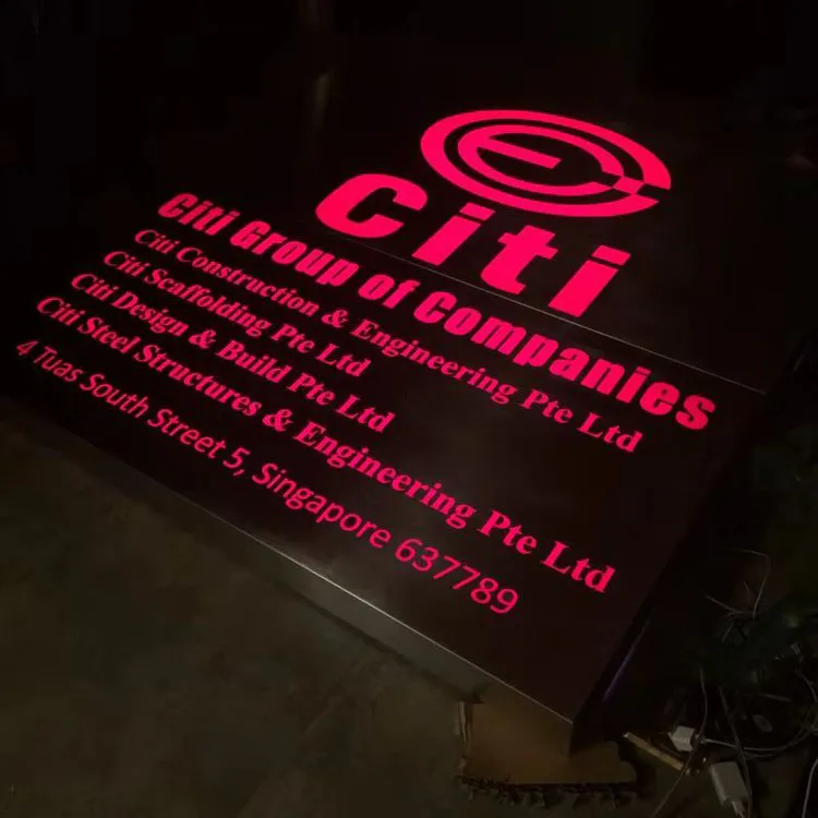 Outdoor Wall Mounted Custom Advertising Rectangle Metal Frame Led 3d Light Box With Acrylic