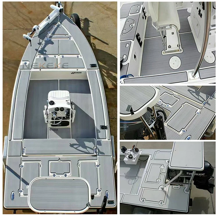 NEKEKE 6 mm thick customized durable marine EVA foam deck pad boat yacht flooring decking Mat