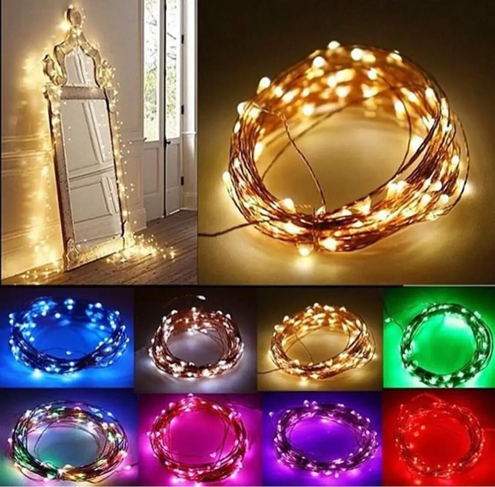 Home Bar Waterproof Mini Battery Box Led Copper Wire Fancy String Lights for Decoration Christmas Indoor Decoration CE ROHS Ip44