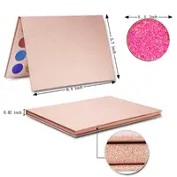 

High pigment rose gold color 24 shades cardboard high quality pressed glitter eyeshadow palette private label