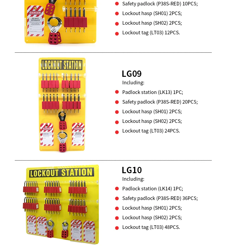 Loto 36 Lock Padlock Station Lockout Tagout Kits Safety