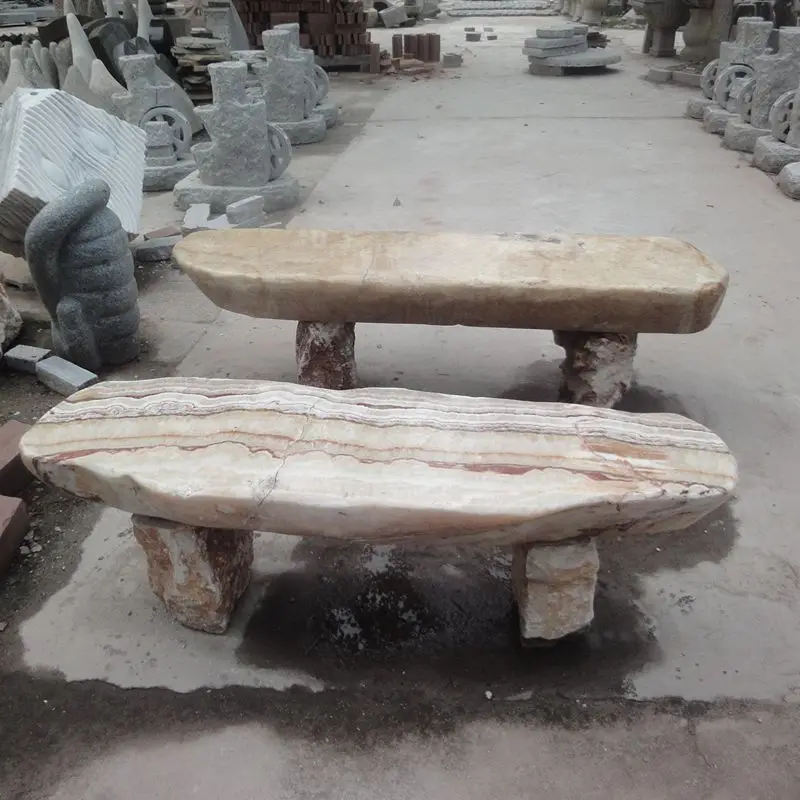 Garden Outdoor Natural Stone Table And Benches Buy Natural Stone