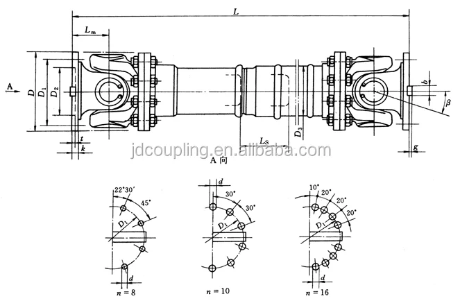 Swc Types Drive Cardan Shaft Coupling Flexible Universal Steel High ...