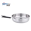 Feature kitchen induction 24cm stainless steel frying pan without lid