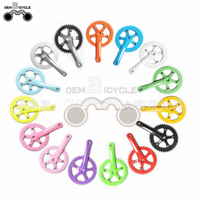 

colorful fixed gear bike Crankset Crank Bicycle Cycling Parts, To order